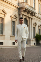 "Mandarin" Ivory 5-Button Suit (2-Piece Set)