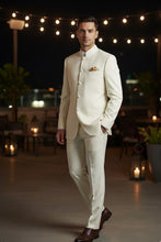 "Mandarin" Ivory 5-Button Suit (2-Piece Set)
