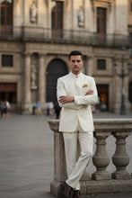 "Mandarin" Ivory 5-Button Suit (2-Piece Set)