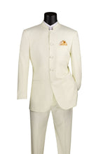 Vinci "Mandarin" Ivory 5-Button Suit (2-Piece Set)