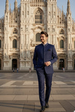 "Mandarin" Navy 5-Button Suit (2-Piece Set)