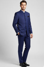 Vinci "Mandarin" Navy 5-Button Suit (2-Piece Set)