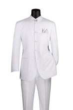 Vinci "Mandarin" White 5-Button Suit (2-Piece Set)