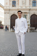 Vinci "Mandarin" White 5-Button Suit (2-Piece Set)