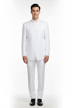 Vinci "Mandarin" White 5-Button Suit (2-Piece Set)