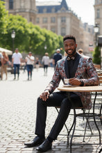 "Mateo II" Burgundy Tuxedo Jacket (Separates)