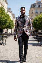 "Mateo II" Burgundy Tuxedo Jacket (Separates)