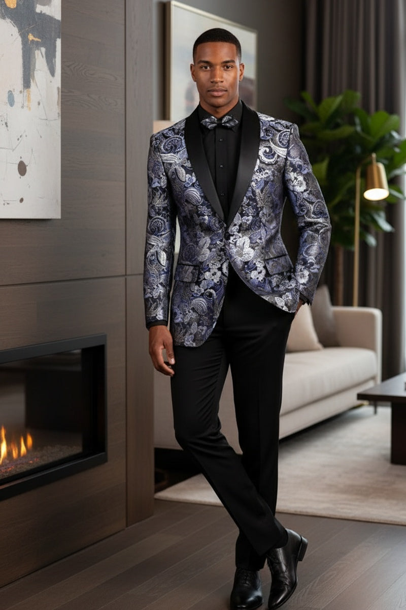 Vinci "Mateo II" Navy Tuxedo Jacket (Separates)