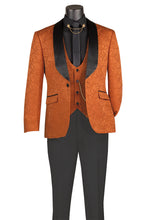 Vinci "Nico" Caramel Vinci 1-Button Shawl Tuxedo (3-Piece Set)