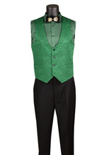 Vinci "Nico" Green Vinci 1-Button Shawl Tuxedo (3-Piece Set)