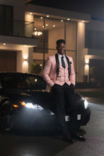 "Nico" Pink  Vinci 1-Button Shawl Tuxedo (3-Piece Set)