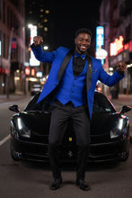 Vinci "Nico" Royal Blue Vinci 1-Button Shawl Tuxedo (3-Piece Set)