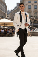 "Nico" White Vinci 1-Button Shawl Tuxedo (3-Piece Set)