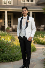 "Nico" White Vinci 1-Button Shawl Tuxedo (3-Piece Set)