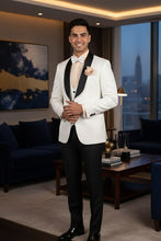 Vinci "Nico" White Vinci 1-Button Shawl Tuxedo (3-Piece Set)