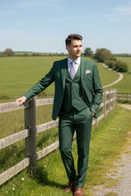"Preston" Hunter Green 2-Button Notch Suit (3-Piece Set)