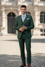 "Preston" Hunter Green 2-Button Notch Suit (3-Piece Set)