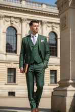 "Preston" Hunter Green 2-Button Notch Suit (3-Piece Set)