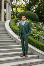 "Preston" Hunter Green 2-Button Notch Suit (3-Piece Set)