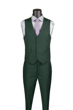 Vinci "Preston" Hunter Green 2-Button Notch Suit (3-Piece Set)
