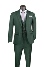Vinci "Preston" Hunter Green 2-Button Notch Suit (3-Piece Set)