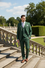 "Preston" Hunter Green 2-Button Notch Suit (3-Piece Set)