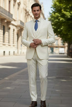 "Preston" Ivory 2-Button Notch Suit (3-Piece Set)