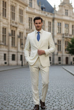 "Preston" Ivory 2-Button Notch Suit (3-Piece Set)