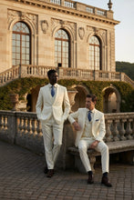 "Preston" Ivory 2-Button Notch Suit (3-Piece Set)