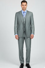 "Preston" Medium Grey 2-Button Notch Suit (3-Piece Set)