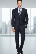 "Preston" Navy 2-Button Notch Suit (3-Piece Set)