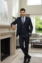 "Preston" Navy 2-Button Notch Suit (3-Piece Set)