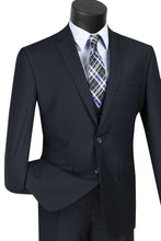Vinci "Preston" Navy 2-Button Notch Suit (3-Piece Set)