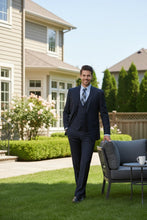 Vinci "Preston" Navy 2-Button Notch Suit (3-Piece Set)