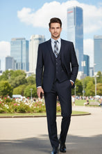 Vinci "Preston" Navy 2-Button Notch Suit (3-Piece Set)