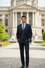 Vinci "Preston" Navy 2-Button Notch Suit (3-Piece Set)