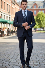 Vinci "Preston" Navy 2-Button Notch Suit (3-Piece Set)