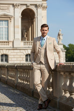 "Preston" Stone 2-Button Notch Suit (3-Piece Set)