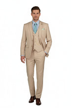 "Preston" Stone 2-Button Notch Suit (3-Piece Set)