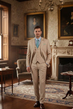 Vinci "Preston" Stone 2-Button Notch Suit (3-Piece Set)