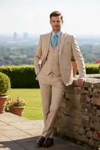 Vinci "Preston" Stone 2-Button Notch Suit (3-Piece Set)