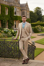 Vinci "Preston" Stone 2-Button Notch Suit (3-Piece Set)