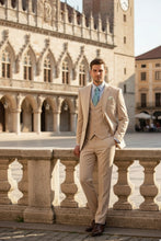 Vinci "Preston" Stone 2-Button Notch Suit (3-Piece Set)