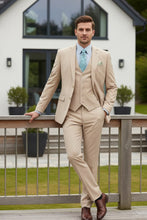 Vinci "Preston" Stone 2-Button Notch Suit (3-Piece Set)