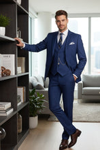 "Preston" Twilight Blue 2-Button Notch Suit (3-Piece Set)