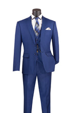 Vinci "Preston" Twilight Blue 2-Button Notch Suit (3-Piece Set)