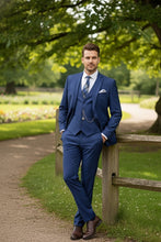 Vinci "Preston" Twilight Blue 2-Button Notch Suit (3-Piece Set)