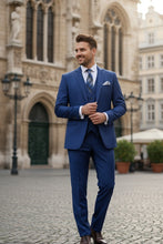 Vinci "Preston" Twilight Blue 2-Button Notch Suit (3-Piece Set)