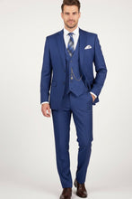 "Preston" Twilight Blue 2-Button Notch Suit (3-Piece Set)