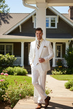 "Preston" White 2-Button Notch Suit (3-Piece Set)